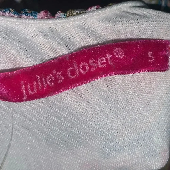 JULIE'S CLOSET Rare-2-Find Summer Must Multicolor Floral Ruffle Long Sundress S - Picture 2 of 4